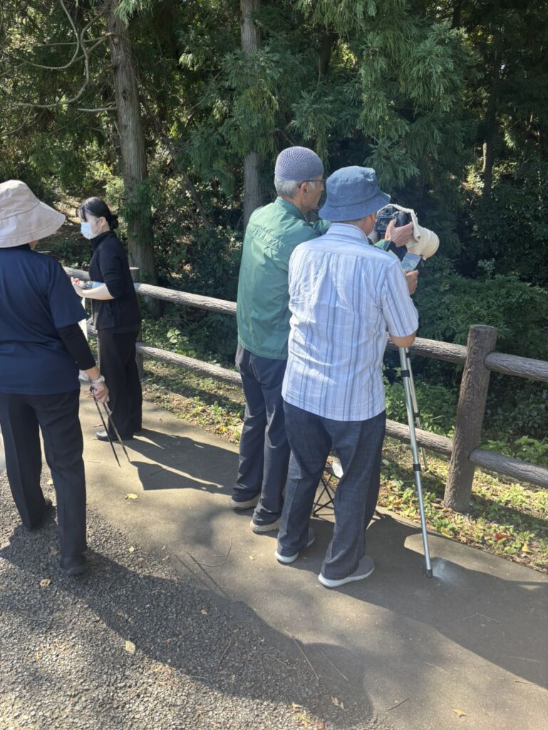 郡山市 五百渕公園にてごみ拾い中、白鷺のすばらしいお写真を見せていただきました